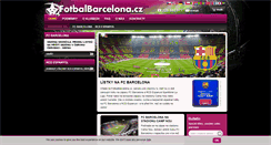 Desktop Screenshot of fotbalbarcelona.cz