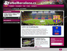 Tablet Screenshot of fotbalbarcelona.cz